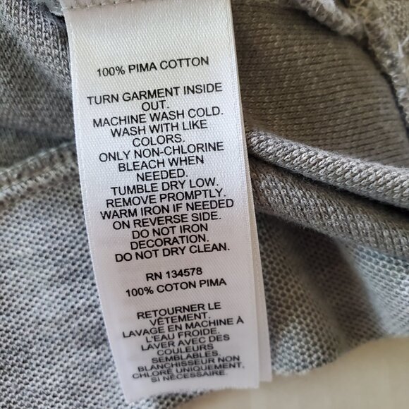 Vineyard Vines Callao/Peru Preppy Pullover Quarter Zip Light Grey XL - Picture 10 of 15